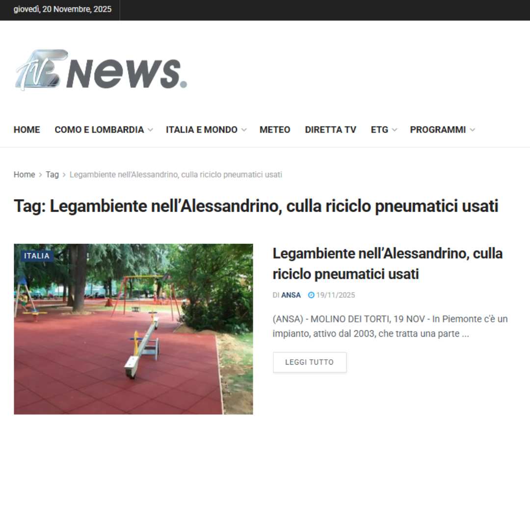 Legambiente lleva los «Cantieri della Transizione Ecologica» a la planta de Casei Eco-System 13 Reportaje de EspansioneTV sobre los proyectos de la transición ecológica