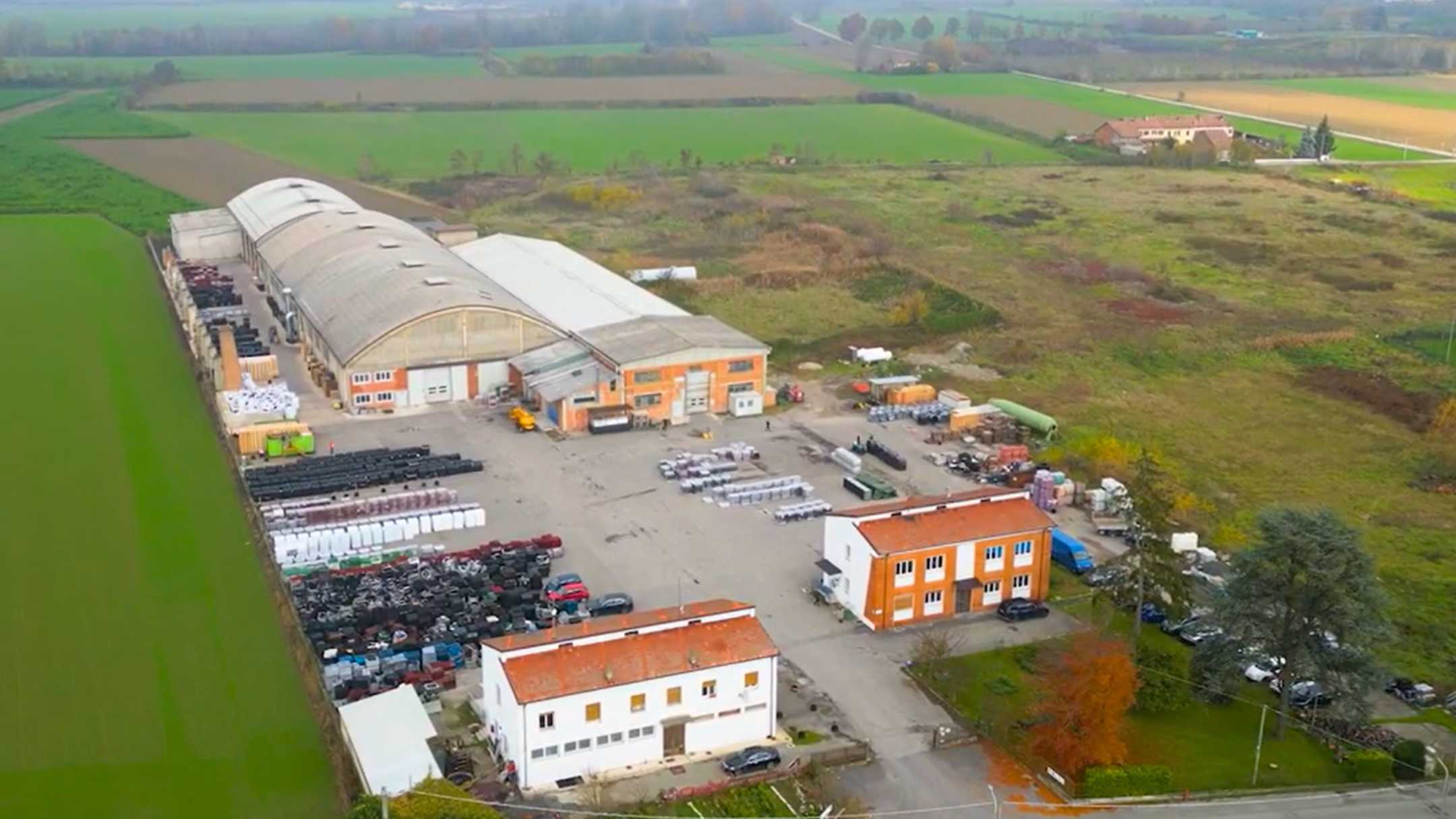 Stabilimento di Molino dei Torti di Casei Eco-System | prodotti in gomma riciclata