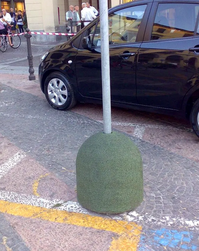ECO-URBAN 11 eco bollard sphere dissuasore sfera verde parcheggio