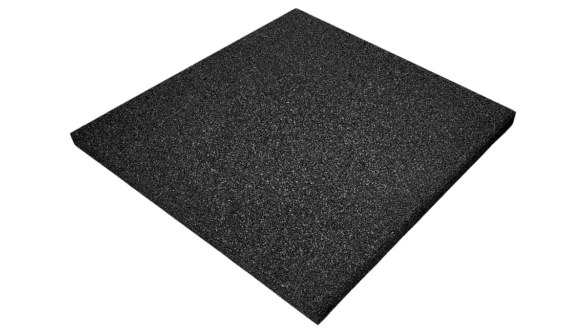 Plaque modulaire ECO-BOX en caoutchouc recyclé noir