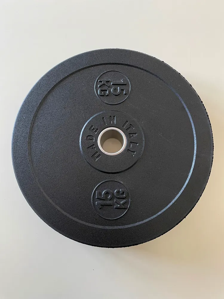 Primera cara del disco ECO-BUMPER de 15 kg