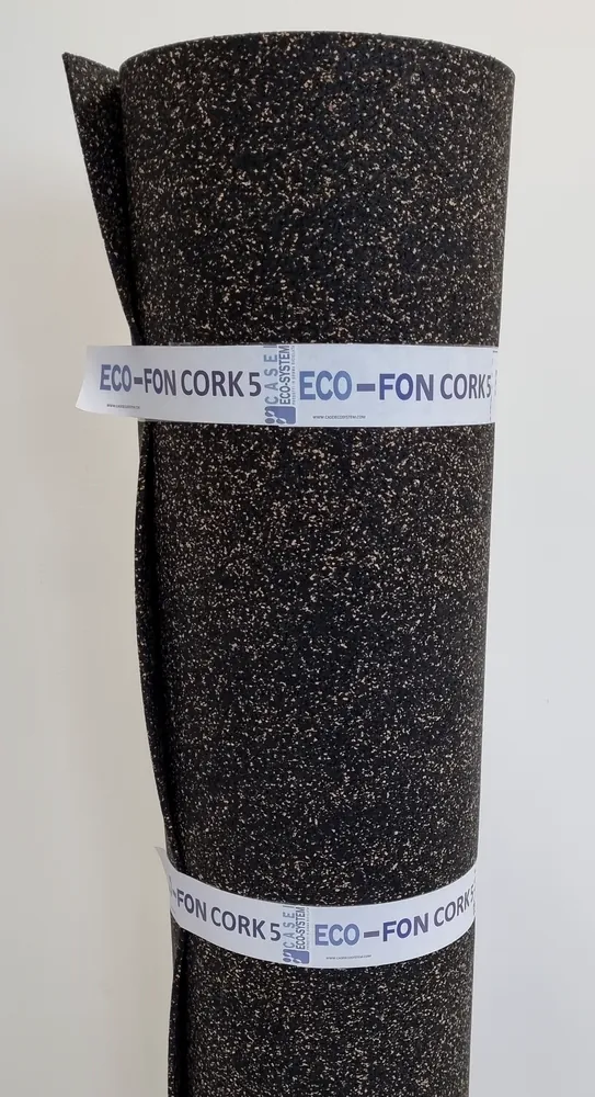 ECO-FON CORK 3 Rotolo ECO-FON CORK da 5 mm in gomma riciclata SBR e sughero naturale