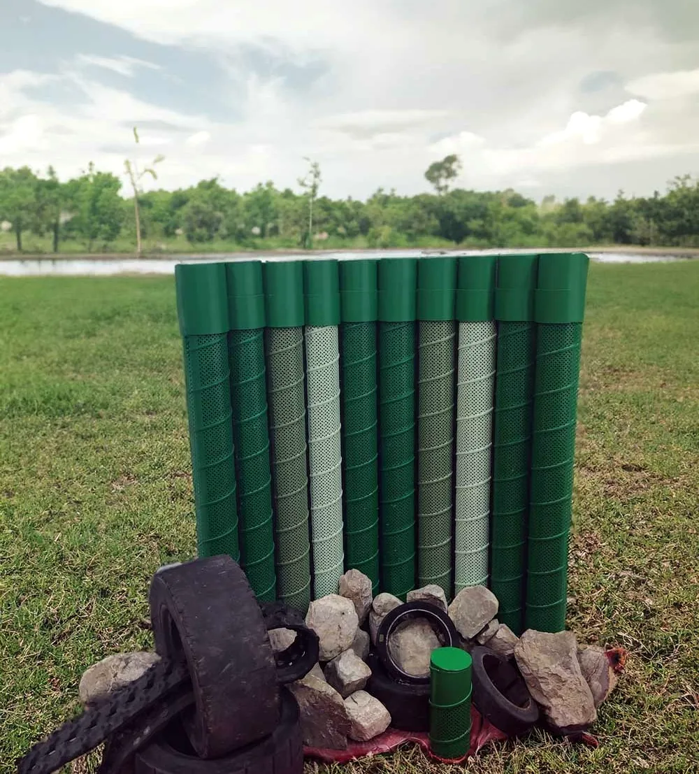 eco quiet tube prototipo barriera acustica esterno